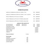 Listado de los Precios Villas y Apartamentos 