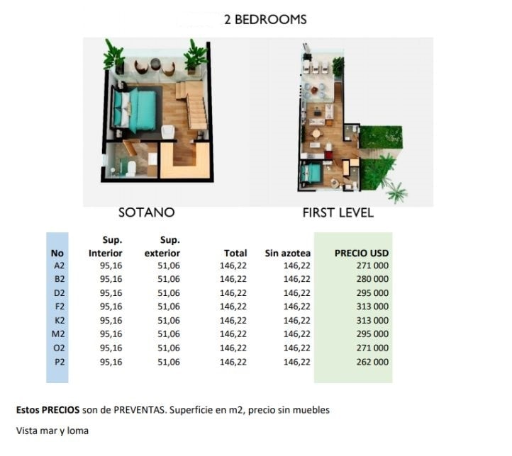  Apartamento en Venta 2 hab 