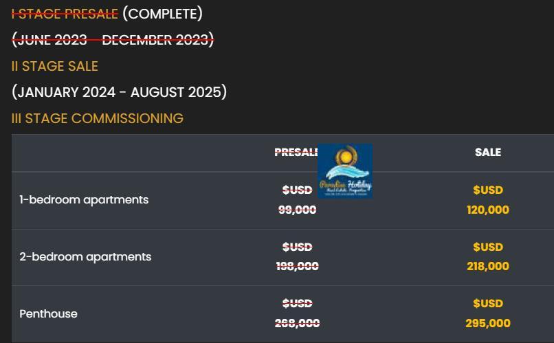 Apartments for sale in las terrenas