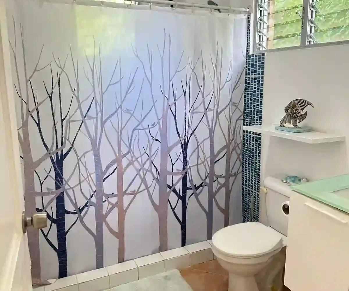Baño moderno del apartamento en Las Terrenas