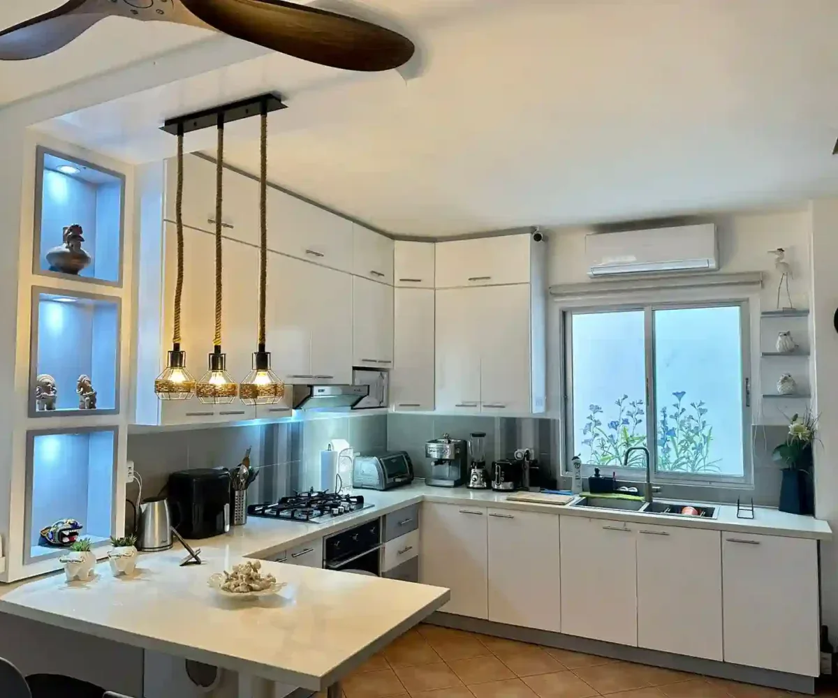 Cocina equipada del apartamento en Las Terrenas