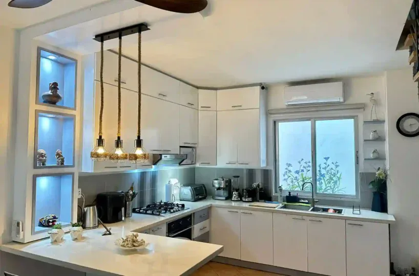 Cocina equipada del apartamento en Las Terrenas