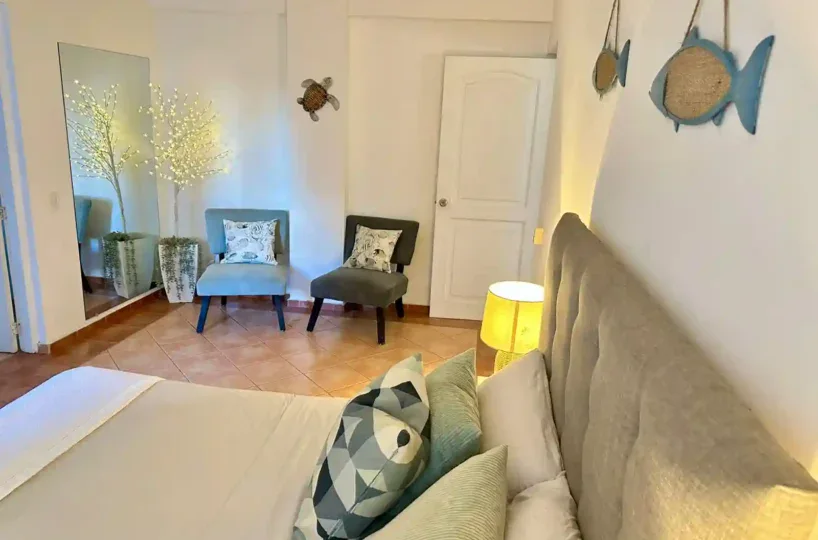 Dormitorio del apartamento en Las Terrenas