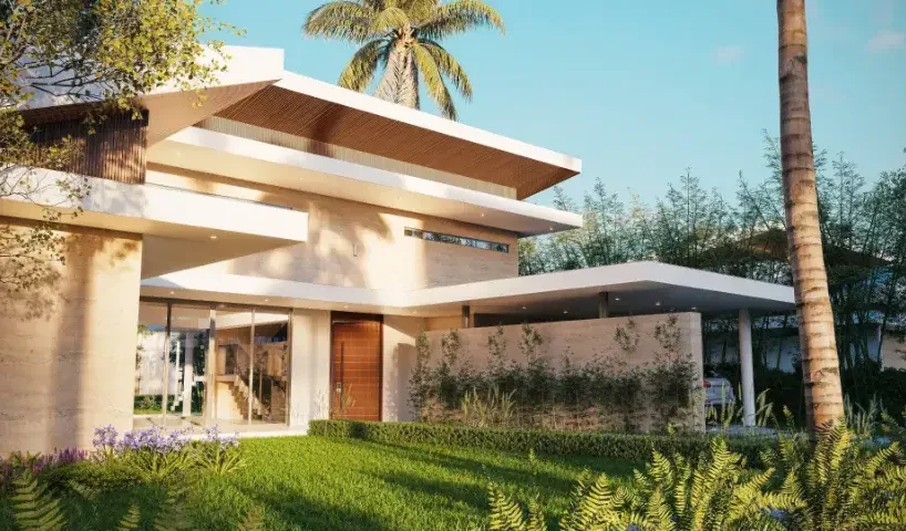 Villas de lujo en venta en Las Terrenas vista al mar desde terraza XIWARA