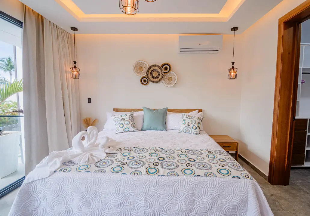 Villas las terrenas una de las habitaciones
