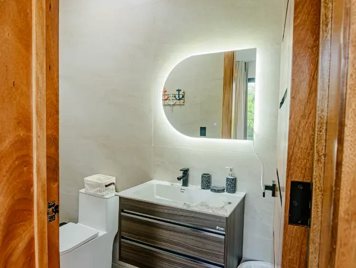 Villas las terrenas uno de los baños