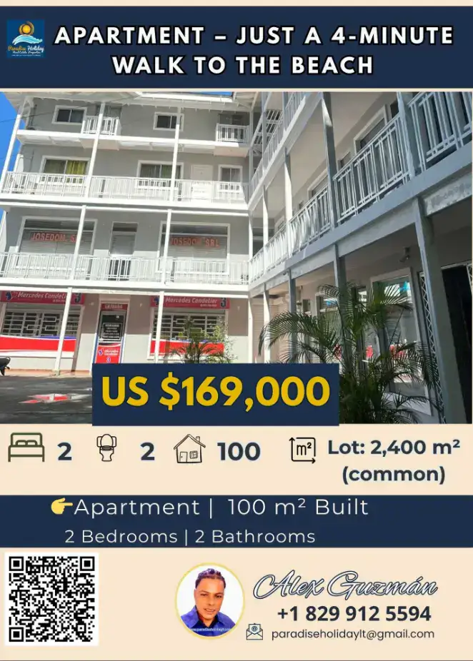 apartamento cerca restaurantes y playa inmobiliaria las terrenas