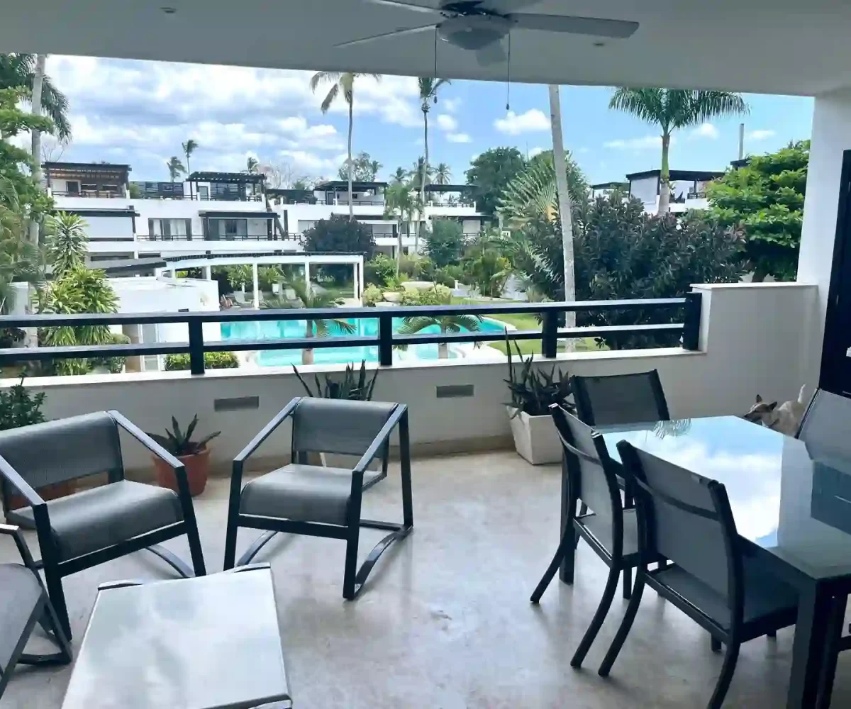 Apartamento en Aligio Las Terrenas con 2 habitaciones y 2 baños