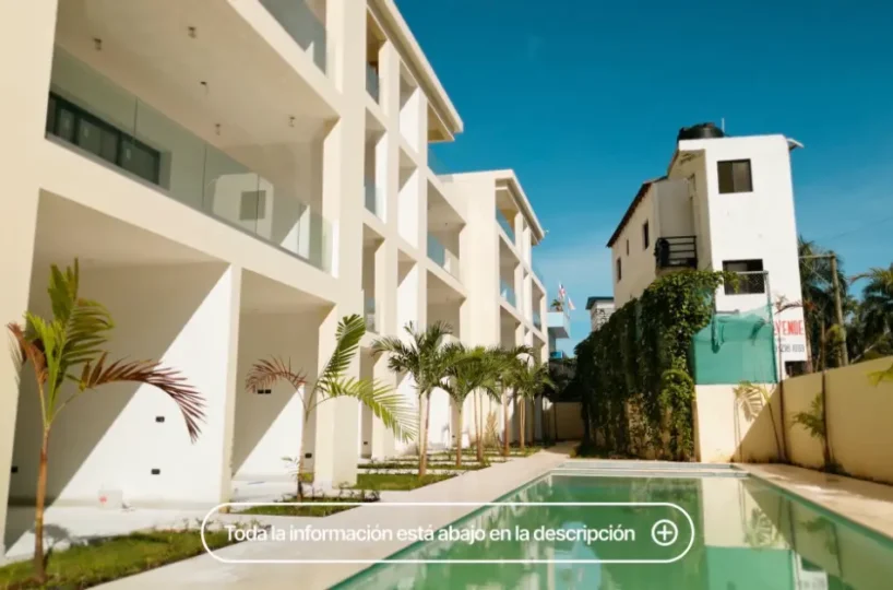 apartamento en venta las terrenas samana piscina y edificio