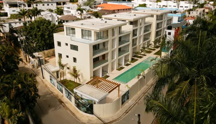 apartamento en venta las terrenas samana vista exterior