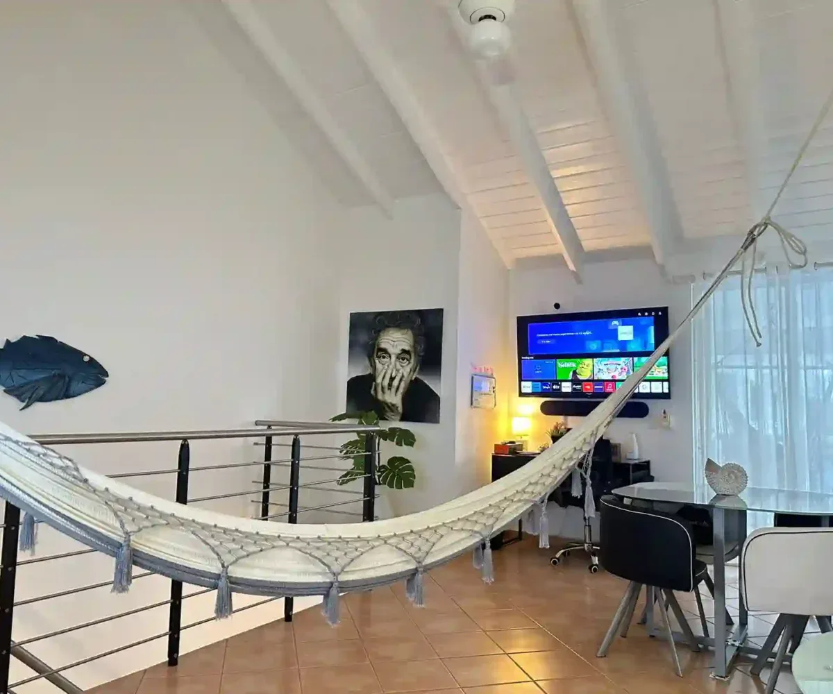 Segunda área de estar del apartamento en Las Terrenas