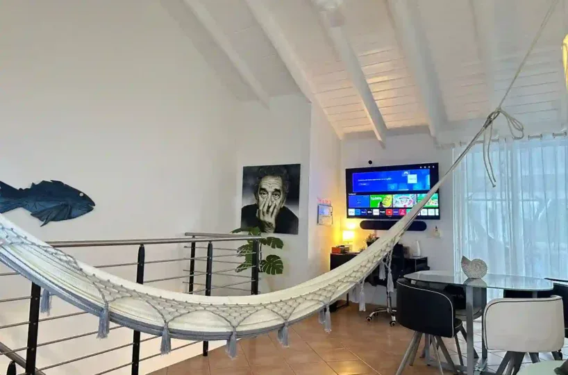 Segunda área de estar del apartamento en Las Terrenas