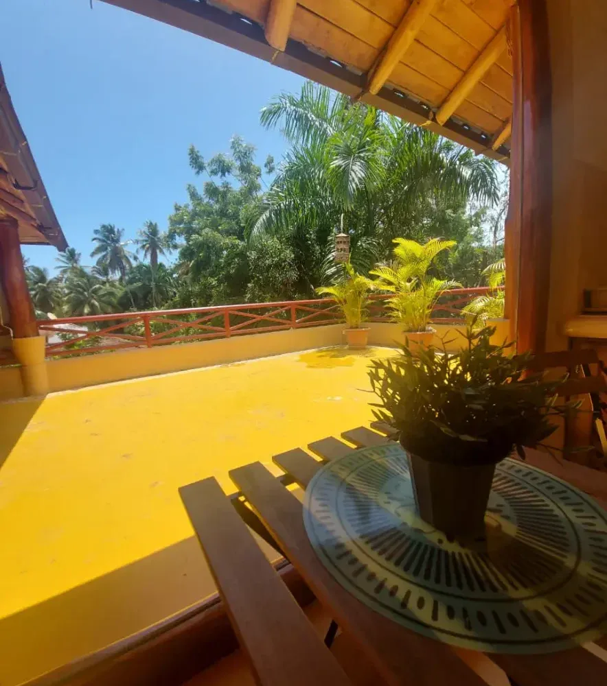 apartamentos en playa las ballenas terraza y vista