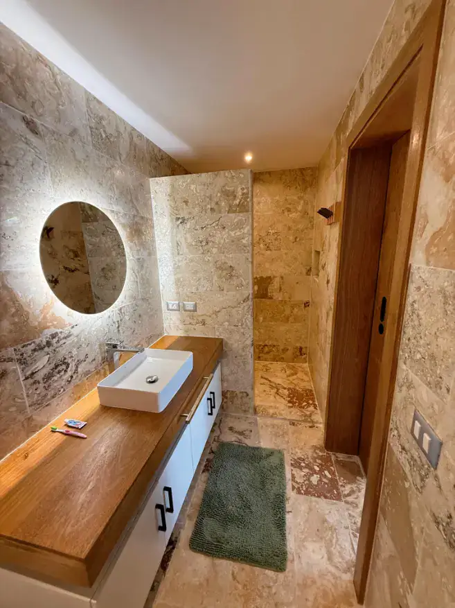 apartamentos frente al mar en venta en las terrenas baño + espejo mas lavamano
