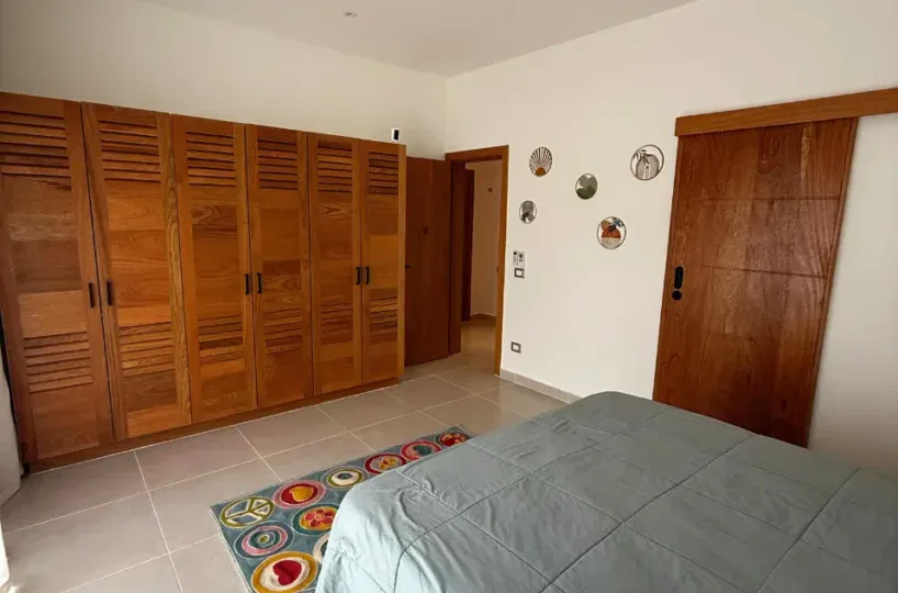 apartamentos frente al mar en venta en las terrenas cama vista del abanico y closet