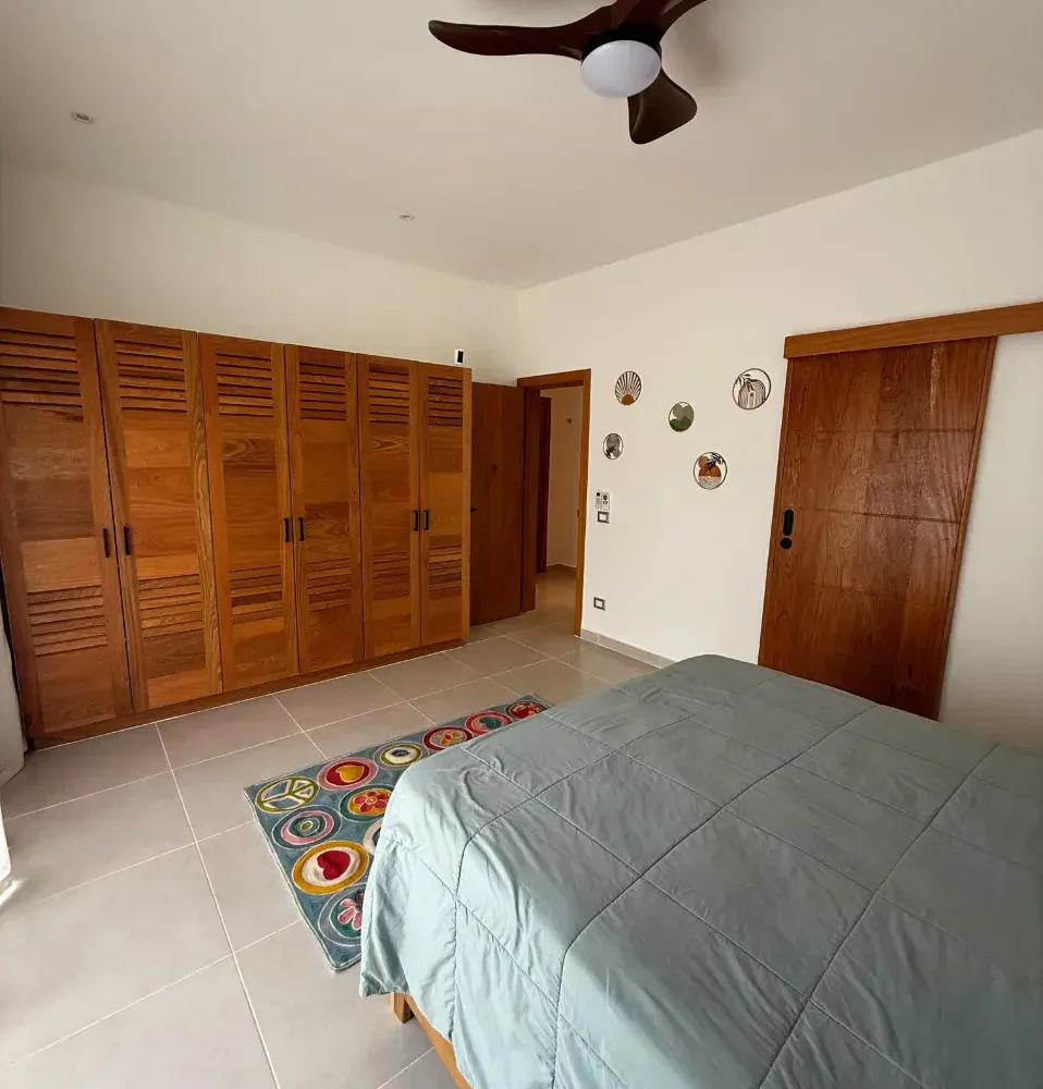 apartamentos frente al mar en venta en las terrenas cama vista del abanico y closet