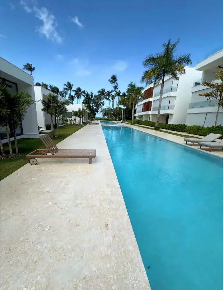 apartamentos frente al mar en venta en las terrenas piscina