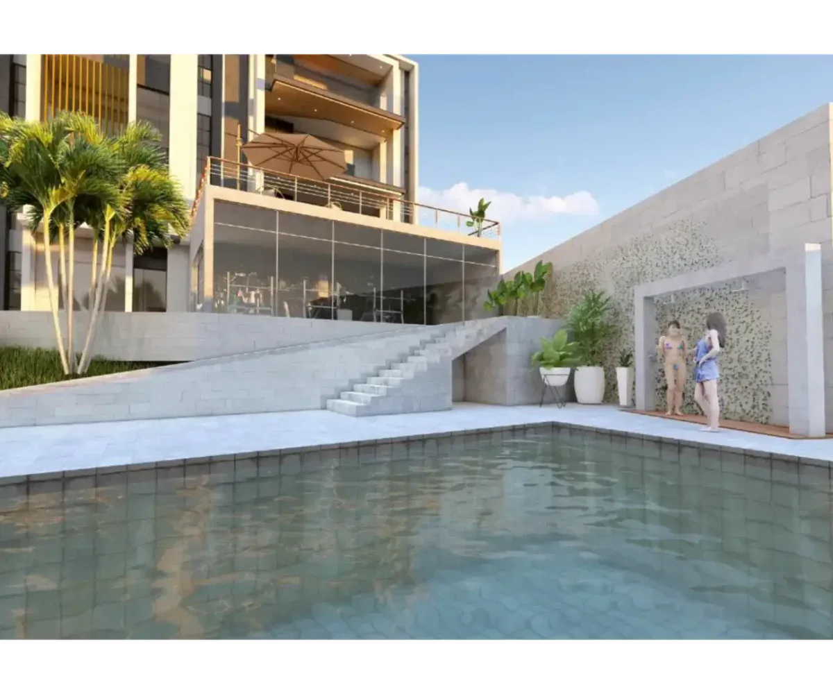 Apartamento en Las Terrenas con piscina y vista al mar.