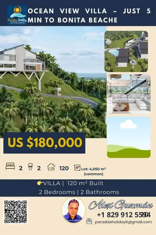 Bienes Raices Las Terrenas vista al mar