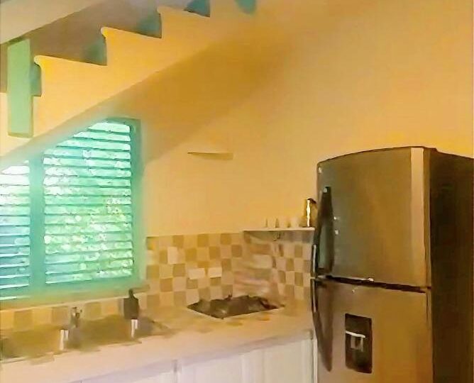 cheap condos for sale in dominican republic cocina y vista a la escalera