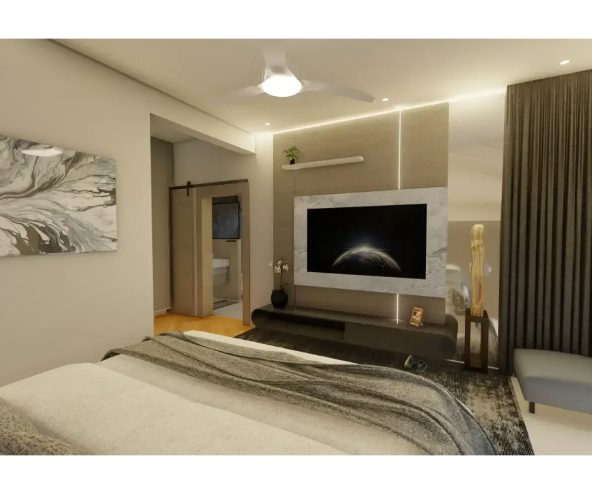 Apartamento moderno en Las Terrenas con vista interior y decoración elegante.