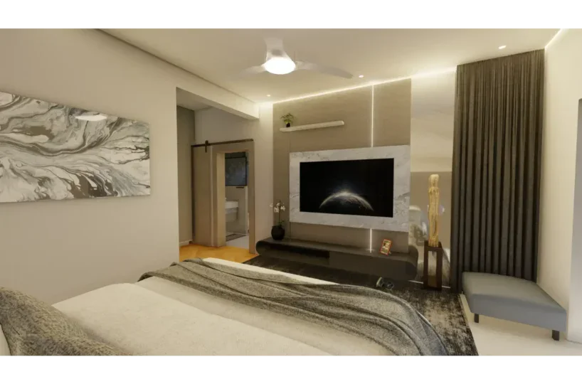 Apartamento moderno en Las Terrenas con vista interior y decoración elegante.