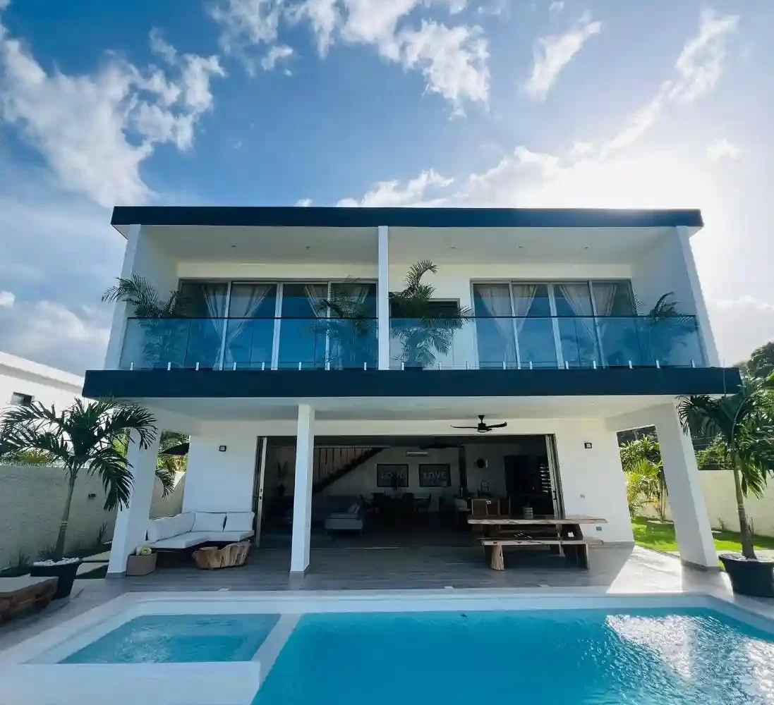 modern villa with pool near playa bonita las terrenas