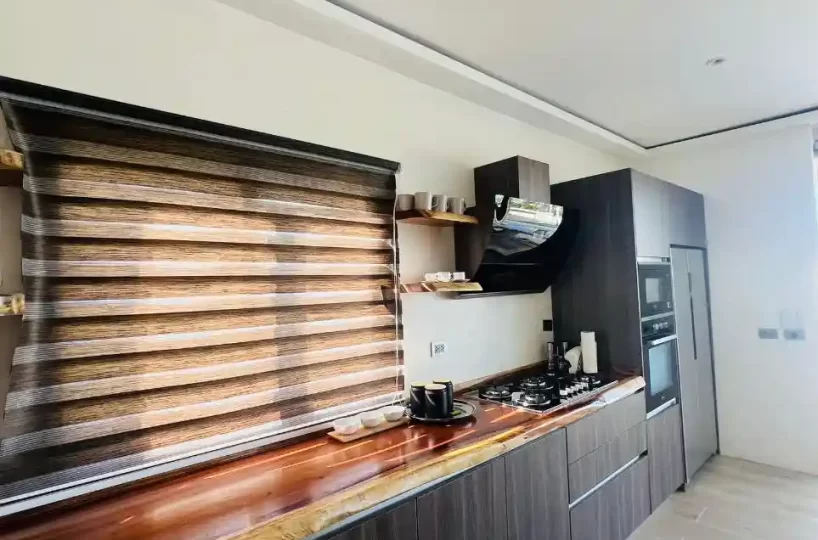 cocina moderna villa en las terrenas