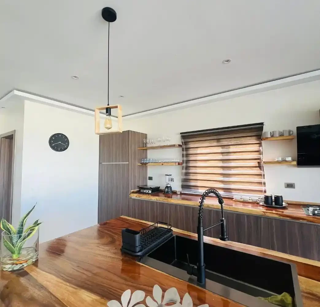 cocina moderna villa en las terrenas