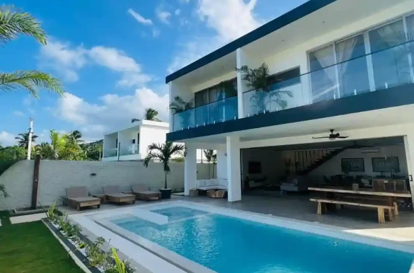modern villa with pool near playa bonita las terrenas