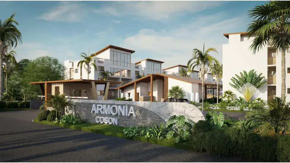 proyecto en venta en las terrenas piscina rio coson
