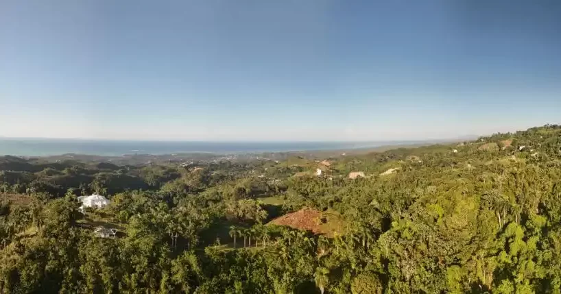 panoramica del mar desde terreno en las terrenas