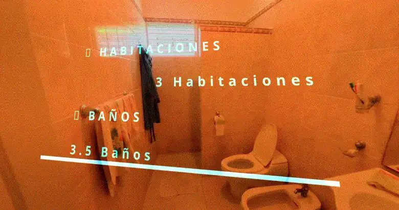 villa en venta en Samaná en la playa baño