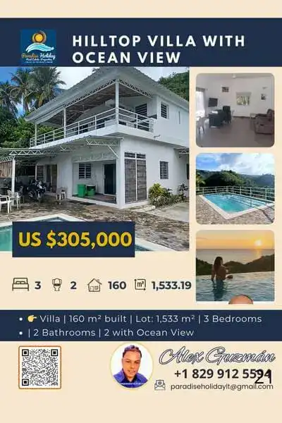 Villa en venta en las terrenas