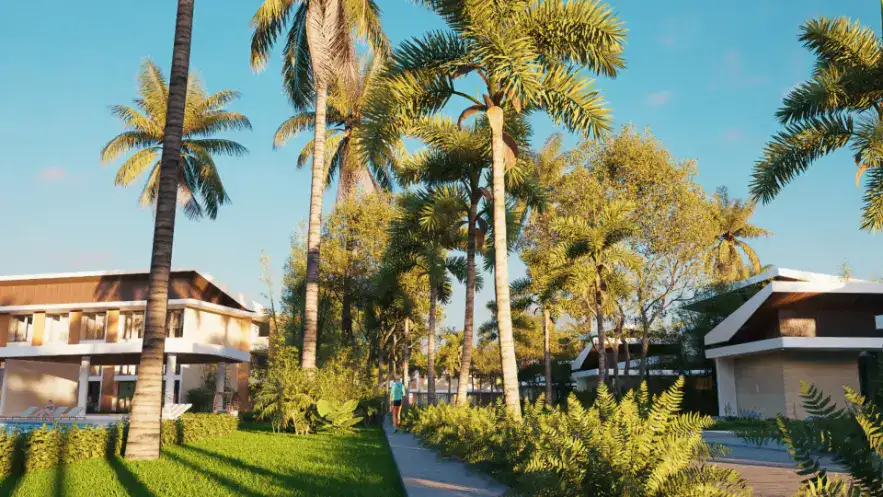 villas de lujo en venta en las terrenas escalera moderna