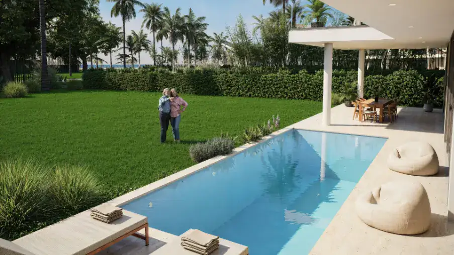 villas de lujo en venta en las terrenas vista terraza