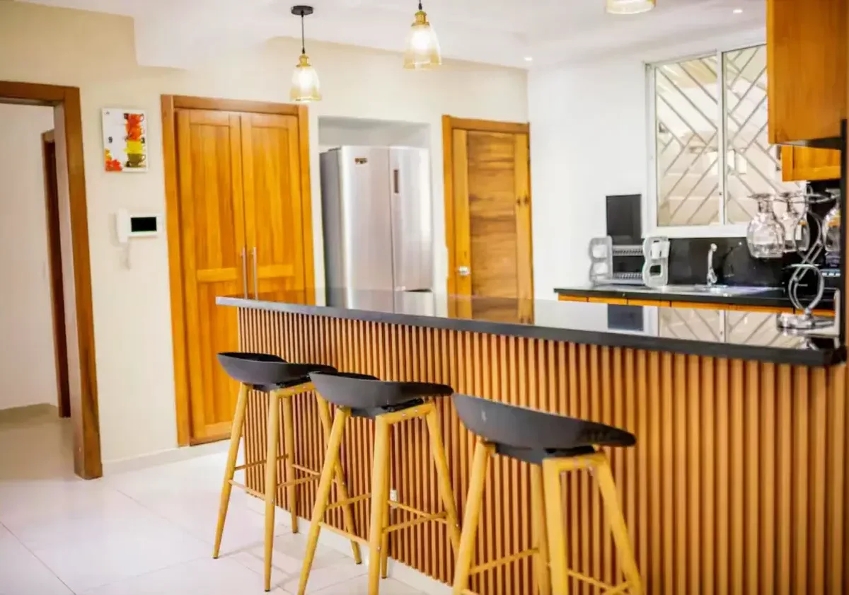 villas en terrenas republica dominicana cocina desde otro angulo