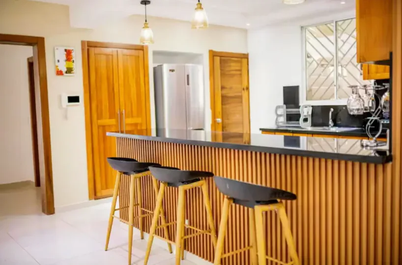 villas en terrenas republica dominicana cocina desde otro angulo
