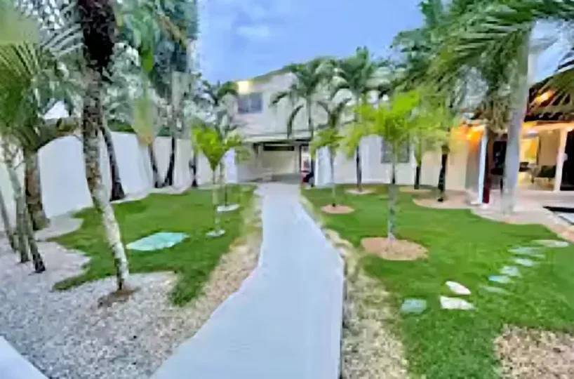 villas en terrenas republica dominicana jardin y areas con arboles