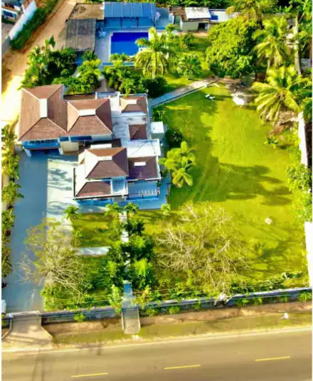 villas en terrenas republica dominicana vista aerea de la villa y jardin