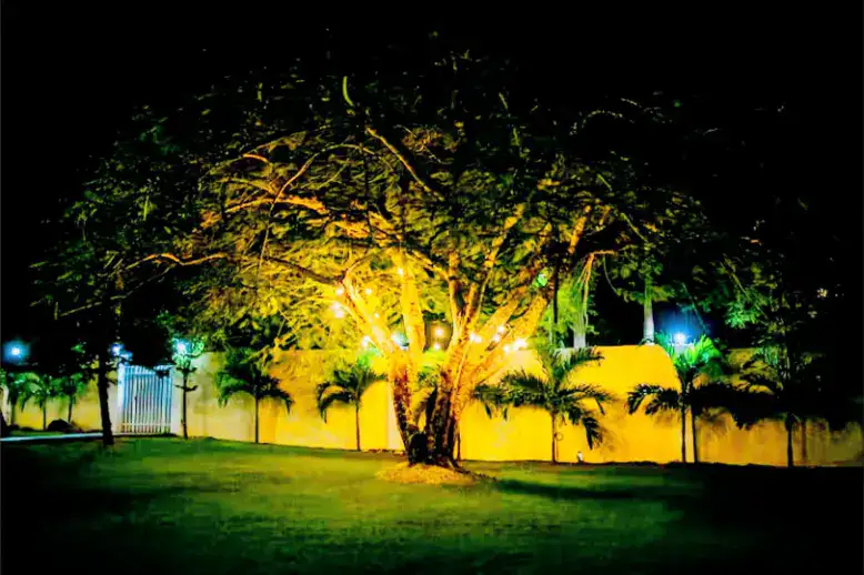 villas en terrenas republica dominicana vista de noche exterior