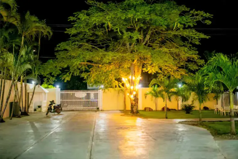 villas en terrenas republica dominicana vista exterior de noche
