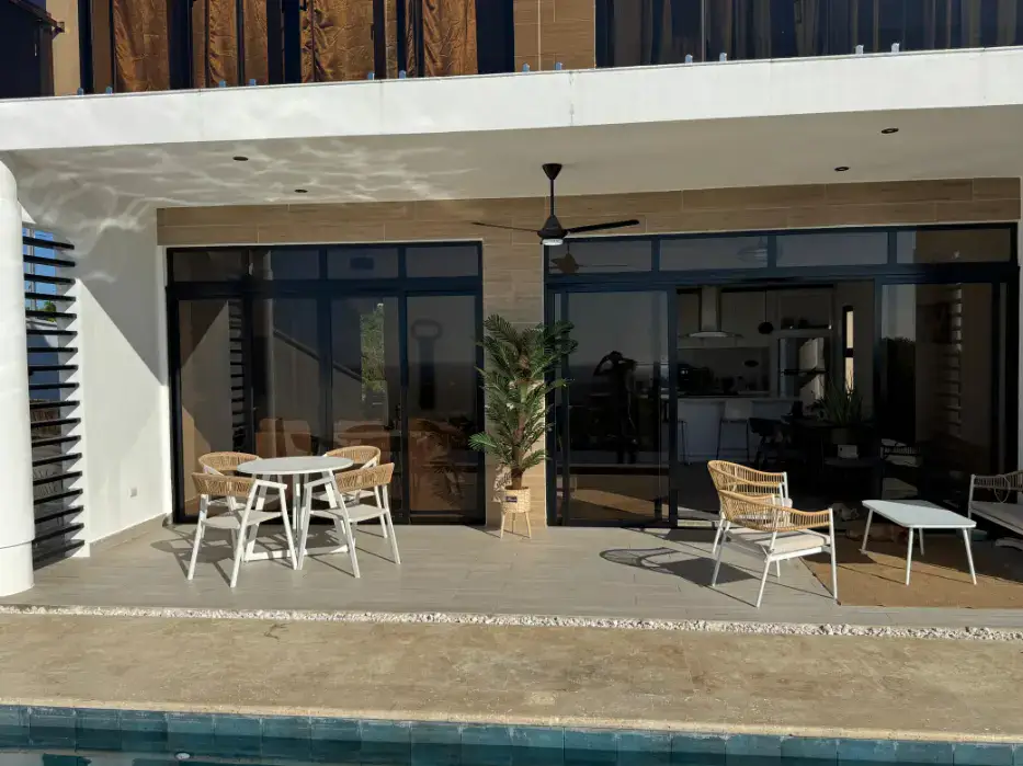 villas en venta en republica dominicana terraza mas fachada de la propiedad