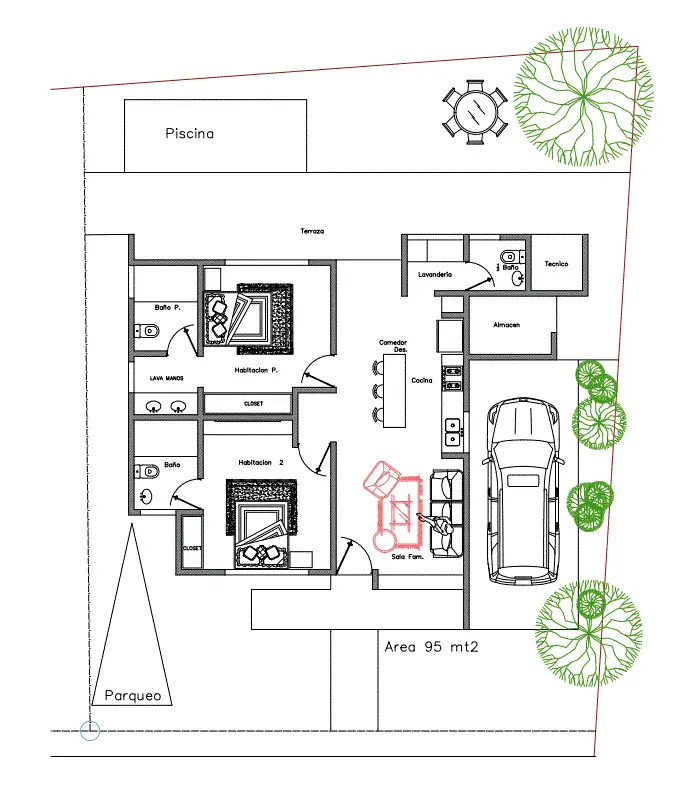 villas en venta las terrenas republica dominicana plano