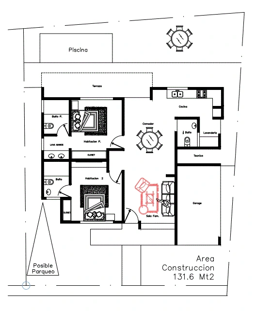 villas en venta las terrenas republica dominicana plano
