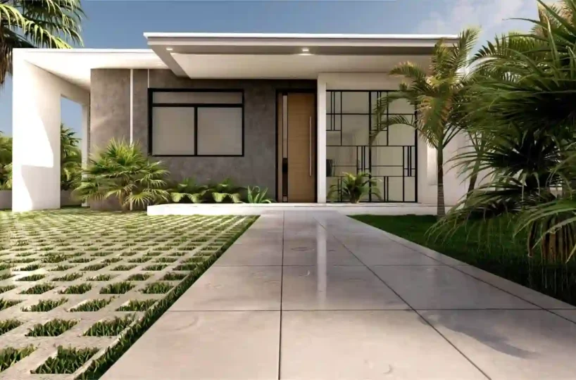 villas en venta las terrenas republica dominicana vista exterior jardin villa